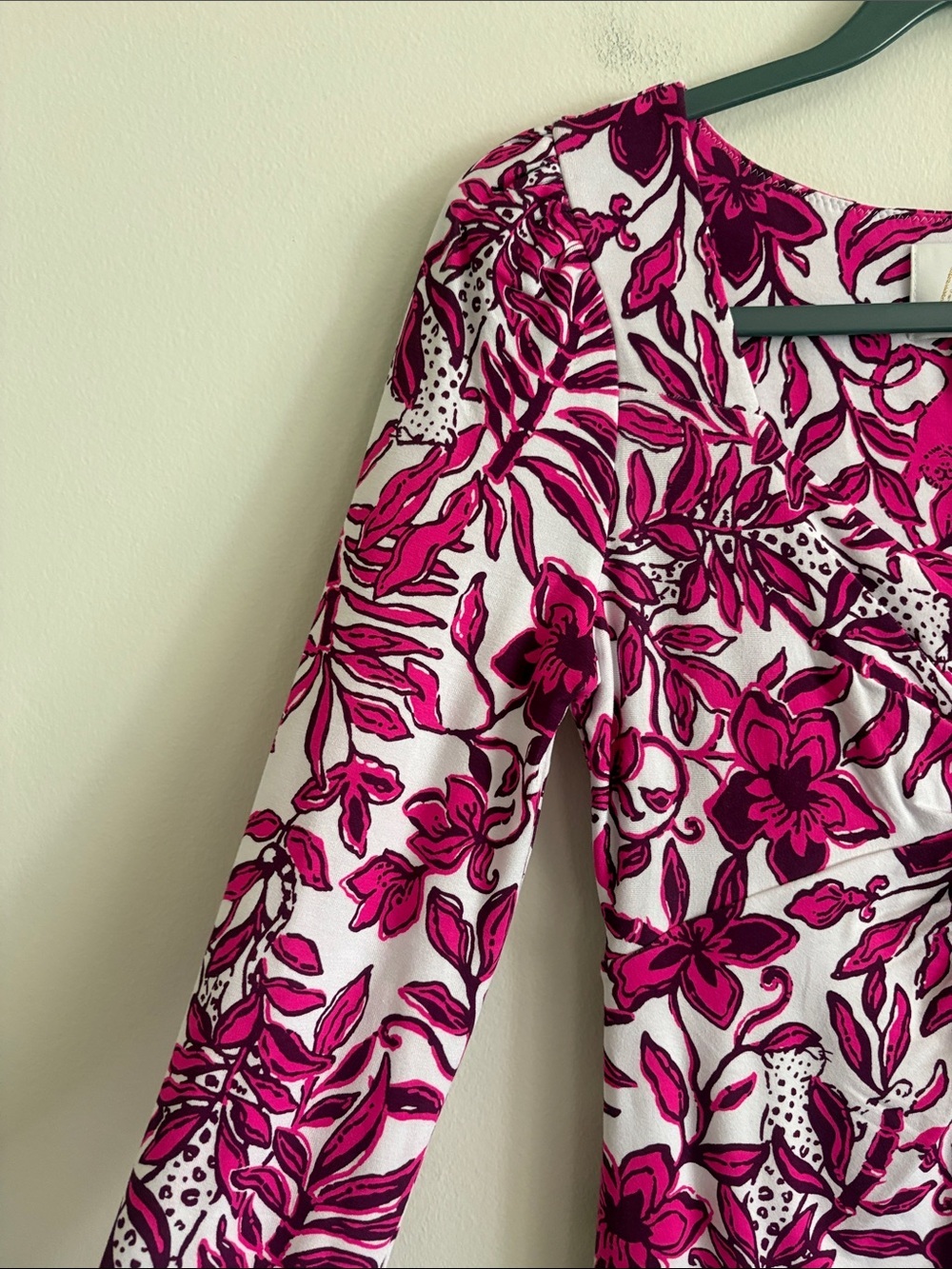 Lilly Pulitzer Pink White Floral Mini Dress Romper With Shorts Size XS - Picture 5 of 12